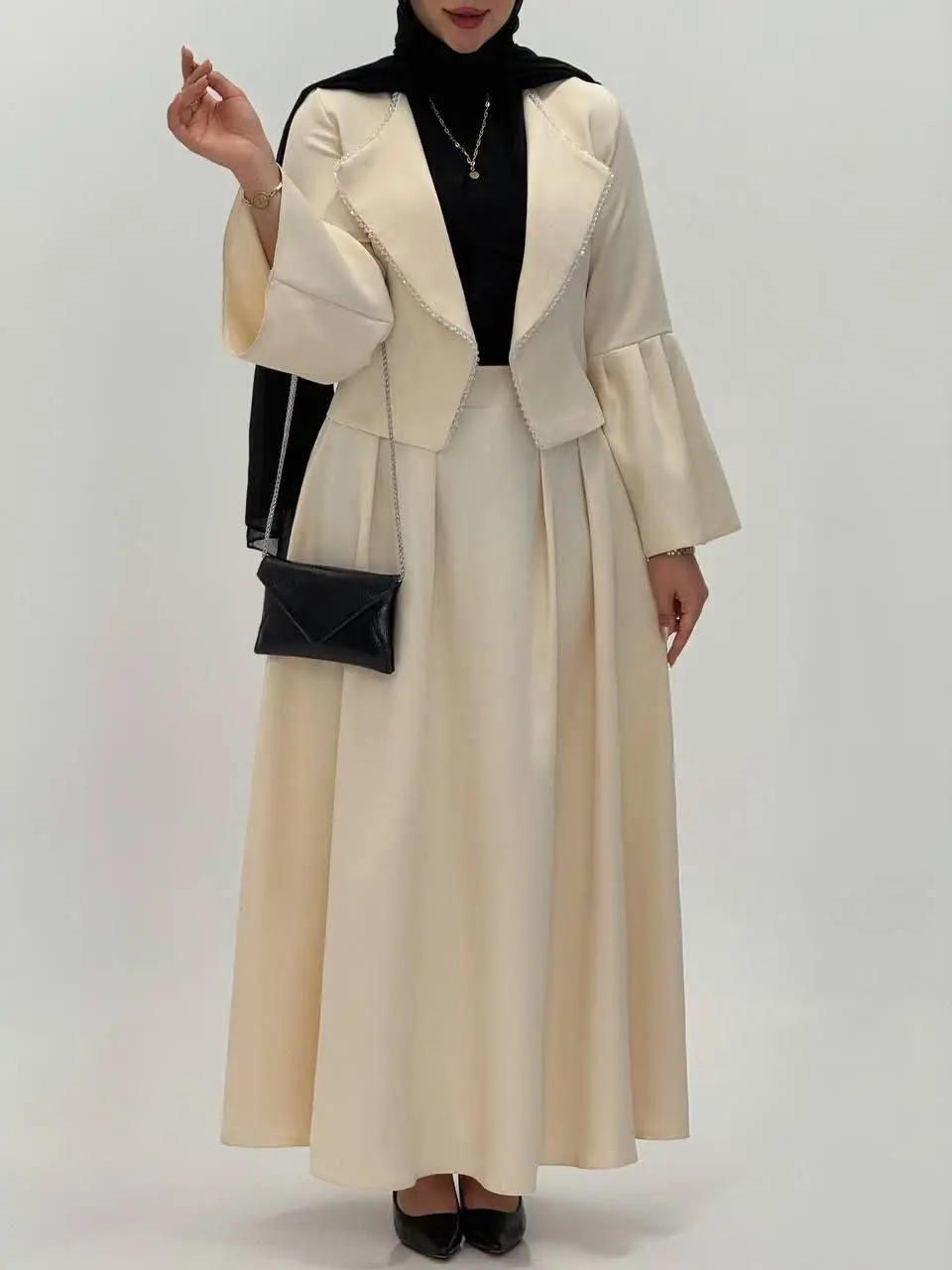 3581-کت و دامن روژان (ایراددار)